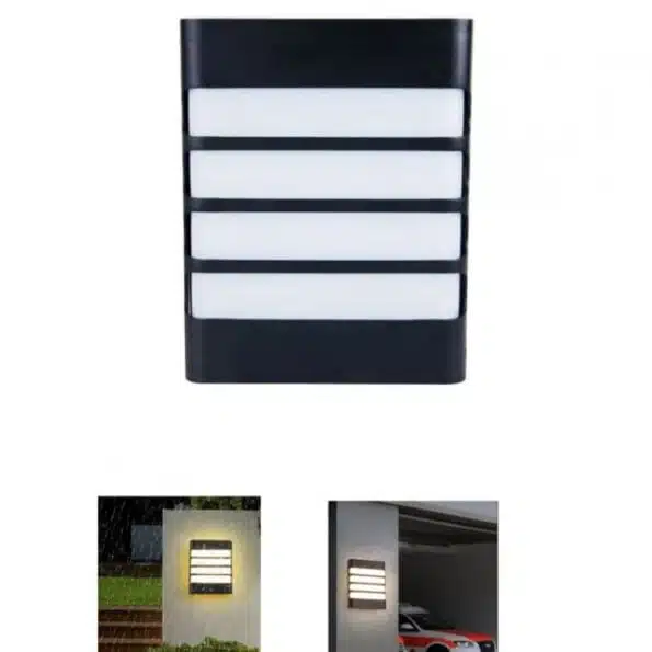 Applique murale en LED extérieur – Étanche – 20W – Noir