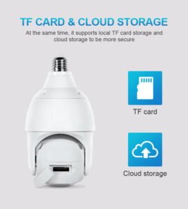 caméra de surveillance PTZ Wifi 3MP/E27