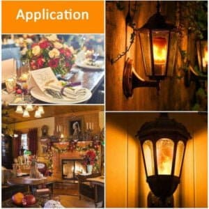 Lampe LED à effet de flamme E27-