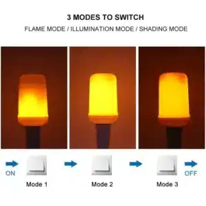 Lampe LED à effet de flamme E27-