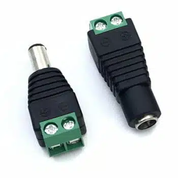 Adaptateur de prise d'alimentation CC femelle mâle,