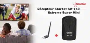 Récepteur STARSAT T50 + Clé Wifi tunisie prix tv Lominos