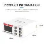Chargeur intelligent 6 USB avec écran LCD