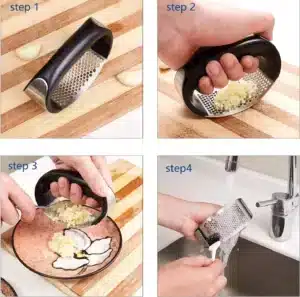 Presse-ail, râpe à ail en Acier Inoxydable, antirouille 3 Presse ail rape a ail en Acier Inoxydable antirouille bf