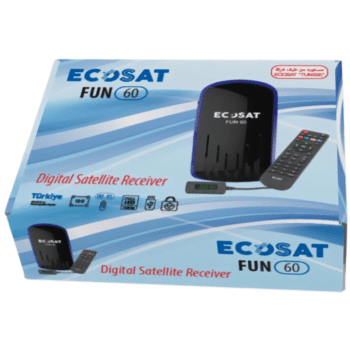 Récepteur ECOSAT FUN 60  + clé Wifi + 12 Mois Sharing Funcam  + 12 Mois IPTV Matador