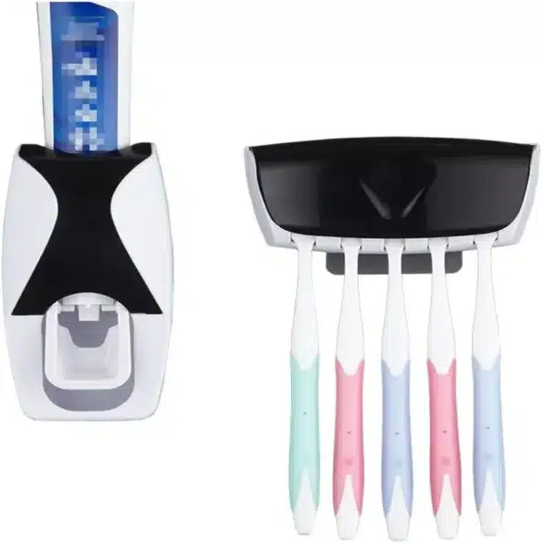 Distributeur automatique de dentifrice et 5 porte brosses tunisie