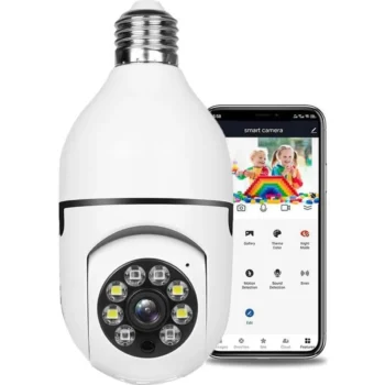 Camera ampoule de securite 1080P WiFi interieur sans fil