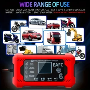 Chargeur de Batterie Intelligent 12V 6A EAFC