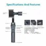 S5B stabilisateur de caméra à cardan 3 axes portatif -2