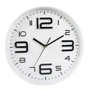 Horloge murale ronde design avec chiffres 30cm