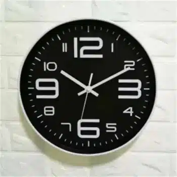 Horloge murale ronde design avec chiffres 30cm lominos tn 2