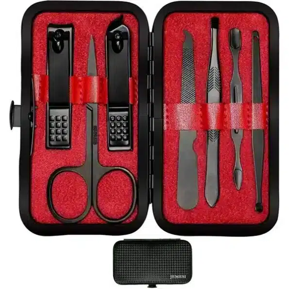 Kit de soin des ongles 7 en 1 - Rouge