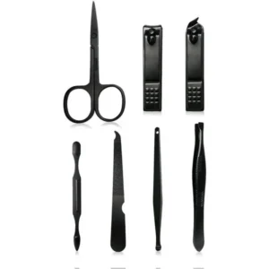 Kit de soin des ongles 7 en 1 - Rouge 3 kit manucure pedicure coupe ongles 7 pieces 2