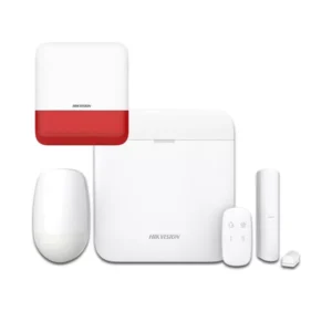 Kit alarme sans fil WIFI et GPRS jusqu'à 64 zones Hikvision AX PRO + Sirène Kit alarme sans fil WIFI et GPRS jusqu'à 64 zones Hikvision AX PRO + Sirène