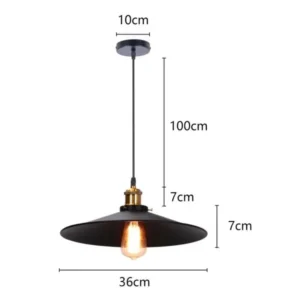 Suspension Industriel Vintage E27 3 lominos suspension luminaire reglable vintage l 2 1